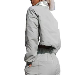 Ensemble survêtement femme personnalisé 2024, survêtement à demi-zip, haut de jogging, veste coupe-vent, ensemble pantalon deux pièces - Product Image 5