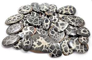 Cabujón de Septaria Negra Natural Pulido a Mano, Piedra Preciosa Suelta al por Mayor para Joyería con Alambre - Product Image 6