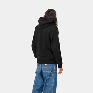 New Arrival 100% Cotton Unisex Thermal <b>Hoodies</b> Breathable Gym Wear Sweatshirt Black Color Latest Style Men's <b>Hoodies</b> <b>Plain</b> Dyed - Product Image 4