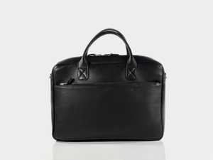 Sac à bandoulière moderne en cuir pour ordinateur portable avec design personnalisable en cuir véritable durable, grande capacité, imperméable, style multi-poches - Product Image 1