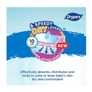 Pour bébés et tout-petits Drypers Wee Wee Dry, XL (50 x 3) Taille XL (12-17 kg) - Product Image 5