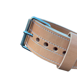 <b>Wrist</b> Support Gym Fitness Power Workout <b>Weight</b> Lifting Belt Factory Customized Cow Leather Powerlifting Belts OEM Service - Product Image 4