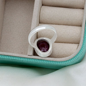 Wholesale 925 Sterling Silver Oval Cut <b>Ruby</b> <b>Ring</b> <b>for</b> <b>Men</b> Women Bezel set <b>Ring</b> Red Gemstone Statement Jewelry - Product Image 2