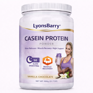 Proteína de Caseína en Polvo de Liberación Lenta, Apoyo Nocturno para el Crecimiento y Recuperación Muscular, Sin Gluten, Alto Contenido de Proteínas, Suplemento de Suero de Leche al 90%, OEM - Product Image 1