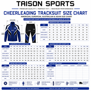 TAISON SPORTS Premium 220 GSM Polyester Waterproof Hooded Cheerleading <b>Tracksuit</b> Smooth Tricot <b>Pink</b> Black Panel Custom Logo Set - Product Image 3