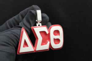 จี้เพชรเคลือบทองอัลลอยเคลือบสีทองสำหรับถนนตามสั่ง - Product Image 2