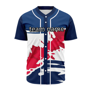 Custom Baseball Jersey OEM Wholesale Stitched Logo Team Uniform Private Label Sportswear - Product Image 1