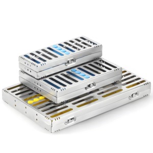 Plateaux de Stérilisation Manuels en Acier Inoxydable de Haute Qualité pour Cassette d'Autoclave, pour Chirurgie Dentaire, 5/10/20 Pièces, Instruments Mahfooz - Product Image 1