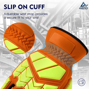Anti-Slip Grip Premium Quality Impact-Resistant Safety Wear with Enhanced Palm Traction for Heavy-Duty Performance TPR Gloves - Product Image 2