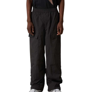 Ensemble de survêtement unisexe respirant coupe-vent effet froissé deux pièces avec empiècements, haute qualité, grandes tailles, personnalisable avec logo - Product Image 4