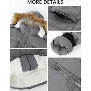 <b>Men</b>’s <b>Long</b> Puffer <b>Jacket</b> Winter Fleece Coat Warm Hooded Water Resistant Thick Insulated Puffy <b>Jacket</b> Cold Weather Outerwear - Product Image 5