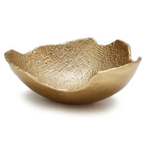 Tazón de Aluminio Sostenible de Primera Calidad para Servir Frutos Secos con Intrincadas Grabas Indias Hechas a Mano, Lujoso para Regalos de Diwali y Bodas - Product Image 1