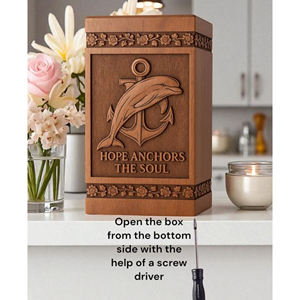 Custom Engraved Wooden Resin Urn Box: Pet/Human <b>Memorial</b> <b>Keepsake</b> urn <b>Memorial</b> <b>Keepsake</b> by AYAANS - Product Image 3