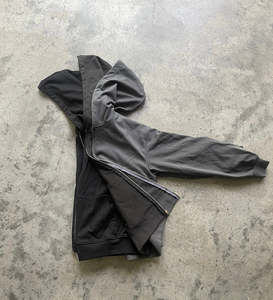 Wholesale Custom Heavyweight Cotton/<b>Polyester</b> Hoodies Black Oversize Triple Layer Quick Dry Breathable Men's Winter <b>Hoodie</b> - Product Image 2