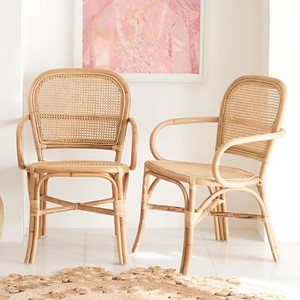 Juego de sillas de comedor de cocina, precio directo de fabricante, sillas de ratán de lujo, muebles para sala de estar - Product Image 1