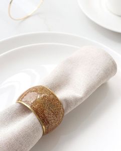 <b>Clear</b> <b>Resin</b> Modern Transparent Napkin Ring Holder Luxury Dining Decor Customizable Durable Reusable Premium - Product Image 3