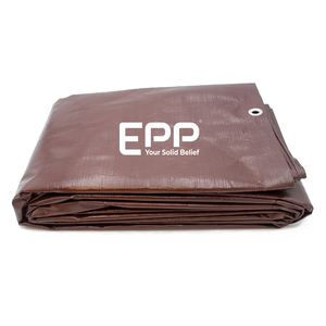 Vietnam Factory Direct price Brown PE Tarpaulin Outdoor Plastic Cover Poly Tarp Roll Woven Fabric Truck <b>Tent</b> With Cheap Price - Product Image 1