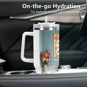 Stainless Steel Tumbler 40oz <b>Double</b> <b>Wall</b> Insulated Travel <b>Mug</b> For Security Patrol Use - Product Image 3