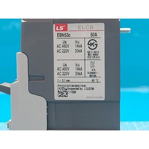 Disjoncteur différentiel LS ELECTRIC EBN53C EBN53c 50A, d'occasion, pièces d'équipement semi-conducteur de génération précédente - Product Image 3