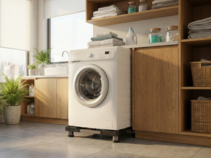 Support réglable pour appareils électroménagers de grande taille, pour lave-linge, réfrigérateur, robuste, noir - Product Image 5