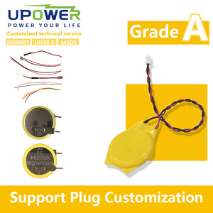 Uli 3V 45MAh Lithium Có Thể Sạc Lại Vl2020 Nút Đồng Xu Di Động Với Chân 90 Độ Pin Cho Chìa Khóa Xe Từ Xa Pin - Product Image 4