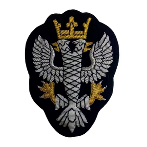 Top Handmade 100% Bullion Wire Veterans Uniform Blazer Badges Customizable Sew-on Embroidered <b>Box</b> Packaging Badges - Product Image 2