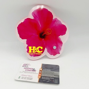 Boîte à cils magnétique en acrylique rose avec logo personnalisé, motif fleur rouge, écologique et réutilisable, pour extensions de cils - Product Image 5