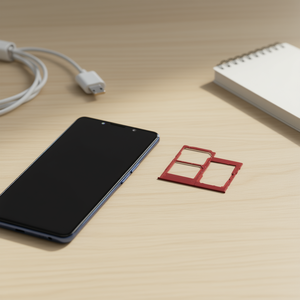 Samsung Galaxy A41 2020 A415F Tiroir pour carte SIM et Micro SD Rouge - Product Image 3