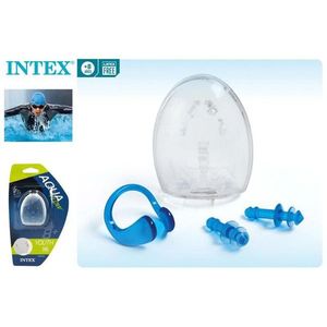 Set di tappi per le orecchie e clip per il naso Intex Aqua Swim, attrezzatura da nuoto senza lattice per giovani - Product Image 1