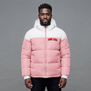 High Quality Lightweight <b>Hooded</b> Bomber <b>Jacket</b> Winter <b>Waterproof</b> Men's Canvas Front Customizable Street Wear <b>Puffer</b> <b>Jacket</b> - Product Image 4