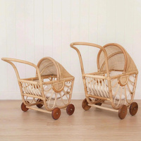 Marche-bébé en rotin tressé à la main, style vintage, en osier naturel, marche-bébé pour tout-petits, meubles écologiques pour enfants, fabrication artisanale au Vietnam, OEM ODM