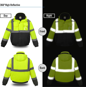 High Quality Winter Safety Jacket <b>Waterproof</b> Thermal <b>Work</b> Jacket Supplier Wholesale - Product Image 3