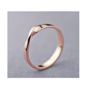 Anillo Ajustable de Cobre Chapado en Oro con Diseño de Hoja para Mujer, Anillo Abierto Minimalista, Joyería Boho con Plumas, Anillo de Cobre Moderno para Cumpleaños - Product Image 6