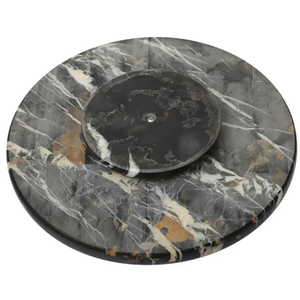 Plateau tournant de luxe en marbre pour table à manger, organisateur de table basse et présentoir décoratif - Product Image 3