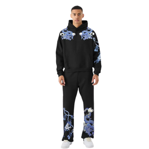 Ensemble survêtement Dragon : sweat à capuche et pantalon de jogging en molleton de coton, style streetwear décontracté, tenue de sport hiver, vente en gros - Product Image 4