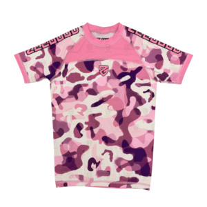 Rashguard personnalisé à manches courtes pour hommes, femmes et enfants, pour la natation et le BJJ, avec sublimation marine - Product Image 1