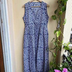 Vestido estampado a mano de moda 2026, túnicas indias, vestido largo de algodón indio, vestido de algodón indio a precio de fábrica - Product Image 4