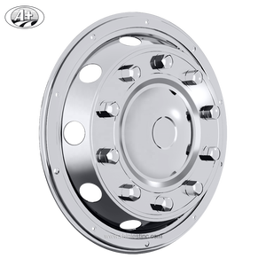 ฝาครอบล้อรถยนต์แบบยุโรป 22.5 นิ้ว สแตนเลส ระบบล็อคแบบวงแหวนอเนกประสงค์ - Product Image 1