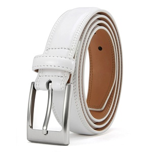 Ceintures en cuir de vache véritable du Pakistan, unisexes, boucle en acier, style décontracté et professionnel, longueur personnalisable. - Product Image 5