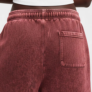 Shorts de mujer de algodón pesado con lavado ácido, estilo urbano, con logo personalizado, de secado rápido y transpirables, precio mayorista, ¡novedad! - Product Image 4