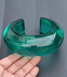Modern <b>Resin</b> Bracelet For Women Minimalist Jewelry Artistic Handmade <b>Resin</b> Bangles For Women Fashion Style - Product Image 2
