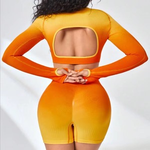 Ensembles de yoga pour femmes actives, entièrement personnalisables, produit très tendance, respirant, extensible, anti-irritation, antibactérien - Product Image 6