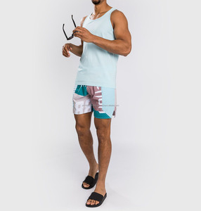 Custom Sublimation Printed Breathable Seamless <b>Men's</b> Women's Gym Tank Tops Sport <b>Singlets</b> New Fashion Design <b>men's</b> Tank Top - Product Image 3