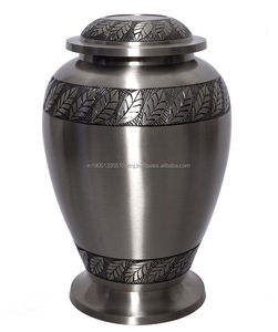 Cremación grabada cruzada de aluminio de alta calidad para cenizas humanas y de mascotas, venta al por mayor, urnas de cremación de Metal para el proveedor - Product Image 3