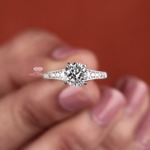 Anillo de Compromiso con Diamante Cultivado en Laboratorio, Oro de 14K, Solitario con Acento, 1.60 Ct, Estilo Vintage, Joyería Nupcial, Regalos de Aniversario - Product Image 4