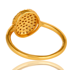 แหวนทอง 18k ชุบเงินแท้ 925 ประดับเพชรธรรมชาติ ดีไซน์คลาสสิก สำหรับผู้จัดจำหน่ายเครื่องประดับที่ได้รับการรับรอง สำหรับผู้ค้าส่งเครื่องประดับงานแต่งงาน - Product Image 3