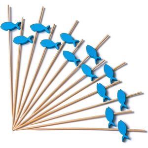 Palillos de Cóctel Ecológicos Hechos a Mano, Paquete de 100 Unidades, Palillos de Bambú Natural para Aperitivos, Brochetas y Accesorios para Cócteles - Product Image 1