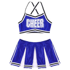 Uniformes de cheerleading pour équipes scolaires, logo personnalisé imprimé, tenues de cheerleading pour la danse - Product Image 5