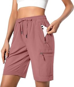Shorts pour femmes de qualité supérieure, respirants, best-sellers, 100% coton, taille élastique, boutons, style sportif. - Product Image 4