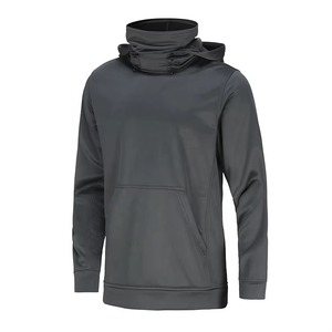 Pull à capuche long pour homme 100% polyester imprimé numérique uni pour l'automne/l'hiver - Product Image 2